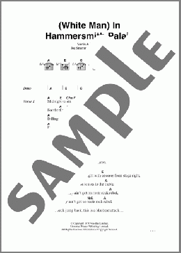 White Man In Hammersmith Palais(The Clash) 楽譜 ギター（コード） ダウンロード