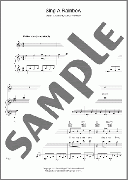 Sing A Rainbow(Arthur Hamilton) 楽譜 その他 ダウンロード