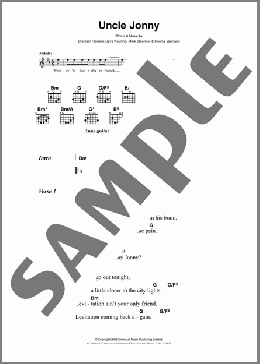 Uncle Jonny(The Killers) 楽譜 ギター（コード） ダウンロード
