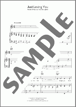 Just Loving You(Tom Springfield) 楽譜 その他 ダウンロード