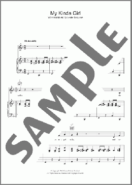 My Kind Of Girl(Matt Monro/Leslie Bricusse) 楽譜 その他 ダウンロード