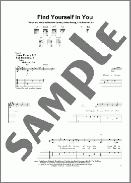 Find Yourself In You(Everlife/Hannah Montana) 楽譜 ギター（ソロ） ダウンロード