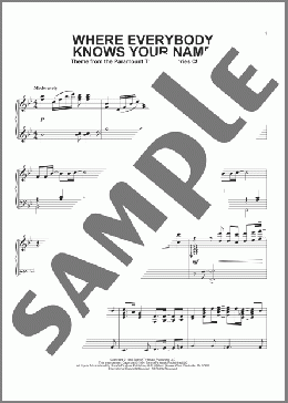 Where Everybody Knows Your Name(Gary Portnoy/TV Theme Song) 楽譜 ピアノ（ソロ） ダウンロード