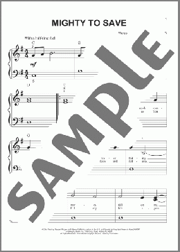 Mighty To Save(Hillsong Worship) 楽譜 ピアノ（ソロ） ダウンロード