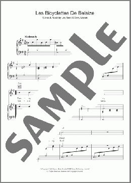 Les Bicyclettes De Belsize(Les Reed) 楽譜 その他 ダウンロード