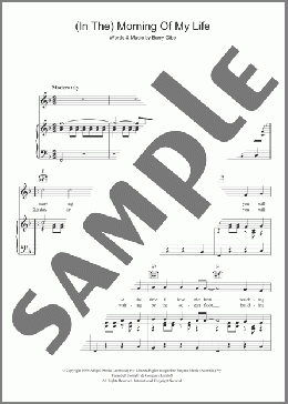 (In The) Morning Of My Life(Bee Gees) 楽譜 その他 ダウンロード