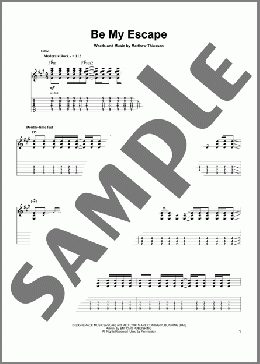 Be My Escape(Relient K) 楽譜 ギタースコア ダウンロード