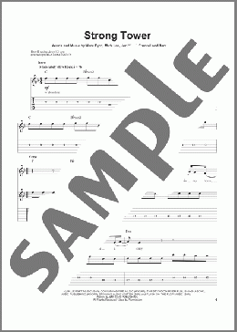 Strong Tower(Kutless) 楽譜 ギタースコア ダウンロード