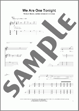 We Are One Tonight(Switchfoot) 楽譜 ギタースコア ダウンロード