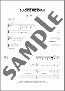 Suicide Messiah(Zakk Wylde/Black Label Society) 楽譜 ギター（ソロ） ダウンロード