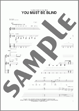 You Must Be Blind(Zakk Wylde/Black Label Society) 楽譜 ギター（ソロ） ダウンロード