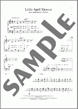 Little April Shower(Frank Churchill/Bambi II (Movie)) 楽譜 ピアノ（ソロ） ダウンロード
