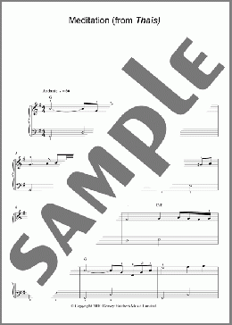 Meditation(Jules Massenet) 楽譜 ピアノ（ソロ） ダウンロード