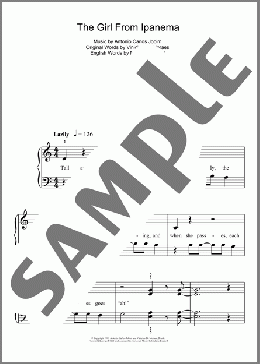The Girl From Ipanema (Garota De Ipanema)(Antonio Carlos Jobim) 楽譜 ピアノ（ソロ） ダウンロード