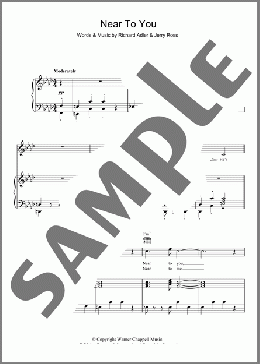 Near To You(Richard Adler) 楽譜 その他 ダウンロード