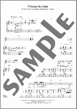 Private Number(William Bell & Judy Clay) 楽譜 その他 ダウンロード