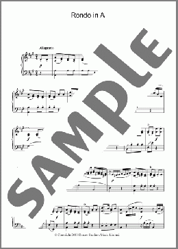 Rondo In A(Ludwig Van Beethoven) 楽譜 ピアノ（ソロ） ダウンロード