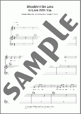 Shouldn't I Be Less In Love With You(James Roberts) 楽譜 その他 ダウンロード