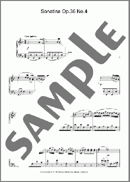 Sonatina Op. 36, No. 4(Muzio Clementi) 楽譜 ピアノ（ソロ） ダウンロード