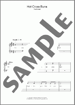 Hot Cross Buns(Traditional) 楽譜 ピアノ（ソロ） ダウンロード