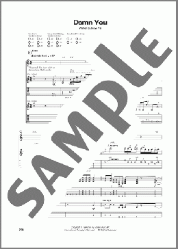 Damn You(Steve Vai) 楽譜 ギター（ソロ） ダウンロード