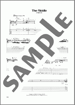 The Riddle(Steve Vai) 楽譜 ギター（ソロ） ダウンロード
