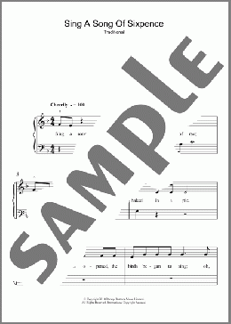 Sing A Song Of Sixpence(Traditional) 楽譜 ピアノ（ソロ） ダウンロード