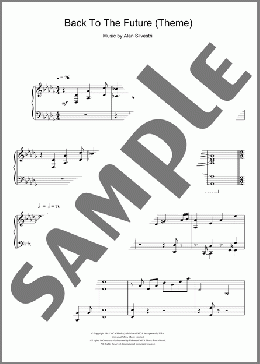 Back To The Future (Theme)(Alan Silvestri) 楽譜 ピアノ（ソロ） ダウンロード
