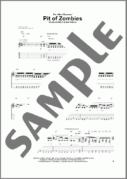 Pit Of Zombies(Cannibal Corpse) 楽譜 ギター（ソロ） ダウンロード