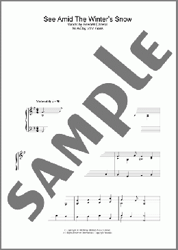 See Amid The Winter's Snow(Edward Caswall) 楽譜 ピアノ（ソロ） ダウンロード