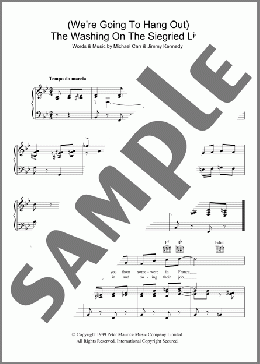 The Washing On The Siegfried Line(Flanagan & Allen) 楽譜 その他 ダウンロード