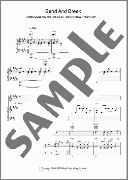 Bend And Break(Keane) 楽譜 その他 ダウンロード