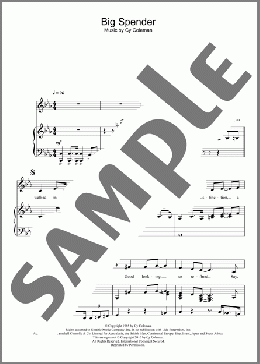 Big Spender(Cy Coleman/Sweet Charity (Musical)) 楽譜 ピアノ（ソロ） ダウンロード