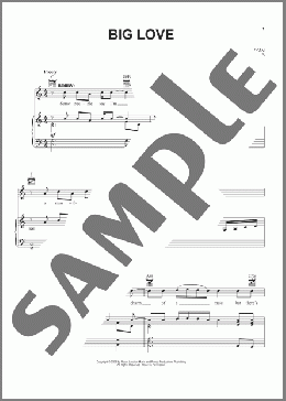 Big Love(Joe DiPietro/Memphis (Musical)) 楽譜 ピアノ & ボーカル & ギター ダウンロード