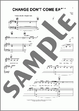 Change Don't Come Easy(Joe DiPietro/Memphis (Musical)) 楽譜 ピアノ & ボーカル & ギター ダウンロード