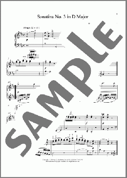 Sonatina No. 3 In D Major(Wolfgang Amadeus Mozart) 楽譜 ピアノ（ソロ） ダウンロード