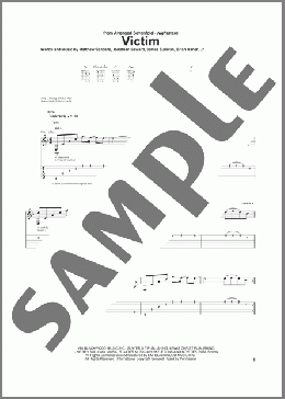 Victim(Avenged Sevenfold) 楽譜 ギター（ソロ） ダウンロード