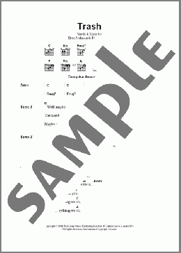 Trash(Suede) 楽譜 ギター（コード） ダウンロード