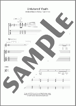 Untutored Youth(The Hives) 楽譜 ギター（ソロ） ダウンロード