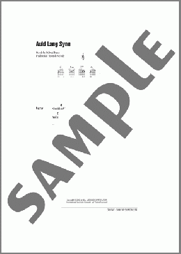 Auld Lang Syne(Robert Burns) 楽譜 ギター（コード） ダウンロード