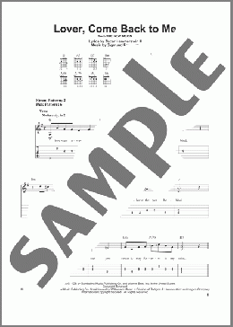 Lover, Come Back To Me(Sigmund Romberg) 楽譜 ギター（ソロ） ダウンロード