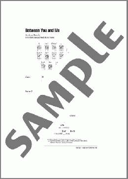 Between You And Me(dc Talk) 楽譜 ギター（コード） ダウンロード