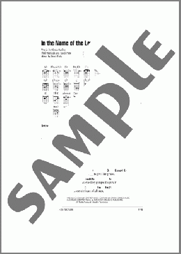 In The Name Of The Lord(Sandi Patty) 楽譜 ギター（コード） ダウンロード