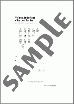 We Trust In The Name Of The Lord Our God(Steven Curtis Chapman) 楽譜 ギター（コード） ダウンロード
