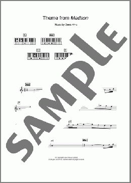 Theme from Madson(Denis King) 楽譜 ピアノ（歌詞 & コード） ダウンロード