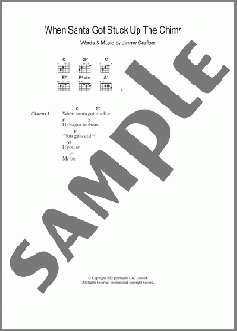 When Santa Got Stuck Up The Chimney(Jimmy Grafton) 楽譜 ギター（コード） ダウンロード