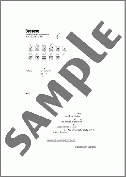 Because(Guy D'Hardelot) 楽譜 ギター（コード） ダウンロード