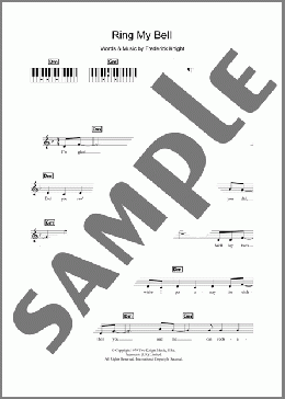 Ring My Bell(Anita Ward) 楽譜 ピアノ（歌詞 & コード） ダウンロード
