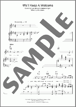 We'll Keep A Welcome(Harry Secombe) 楽譜 その他 ダウンロード