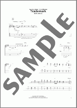 Trademark(Eric Johnson) 楽譜 ギター（ソロ） ダウンロード